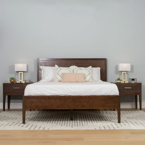 Walnut Bedroom Set - Queen