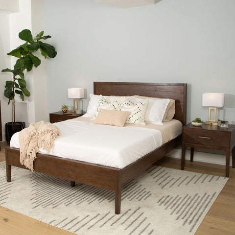 Walnut Bedroom Set - Queen