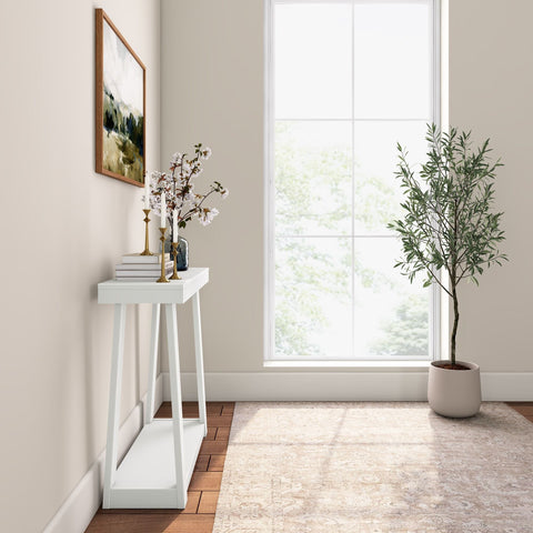 Classic Console Table with Shelf - 36