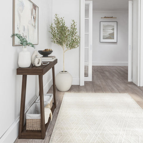 Classic Console Table with Shelf - 36