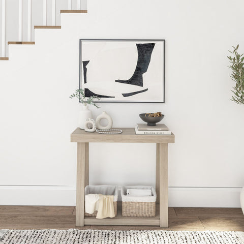 Classic Console Table with Shelf - 36