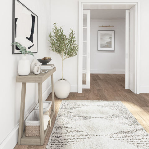 Classic Console Table with Shelf - 36