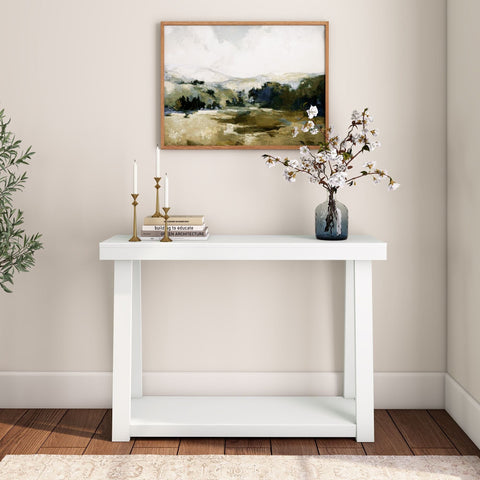 Classic Console Table with Shelf - 46