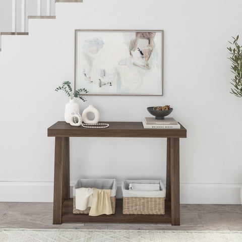 Classic Console Table with Shelf - 46