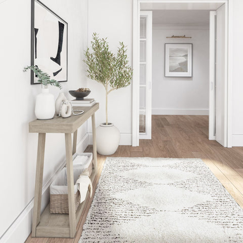 Classic Console Table with Shelf - 46