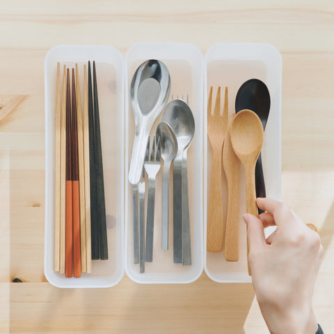 Polypropylene Organizer Box 2 (W3.3 x D10 x H2)