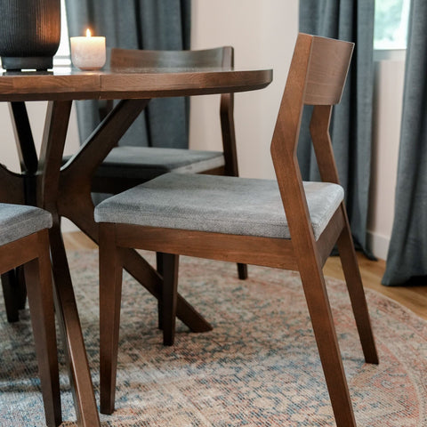 Solid Wood Upholstered Dining Chair