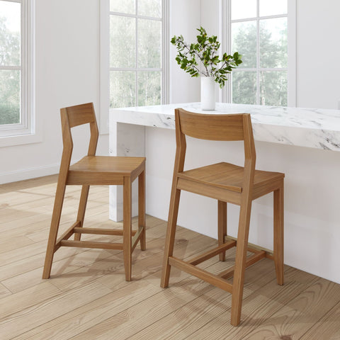 Solid Wood Counter Chair -24