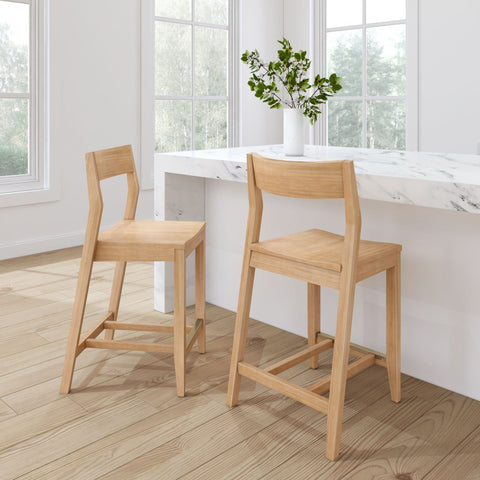Solid Wood Counter Chair -24