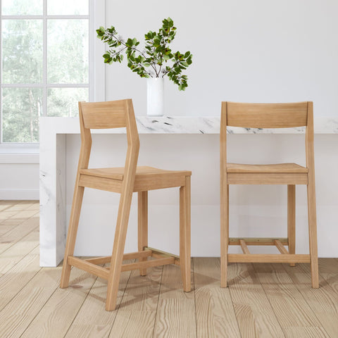 Solid Wood Counter Chair -24