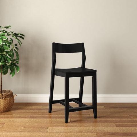 Solid Wood Counter Chair -24