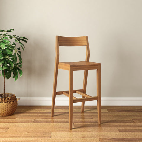 Solid Wood Bar Height Chair - 30