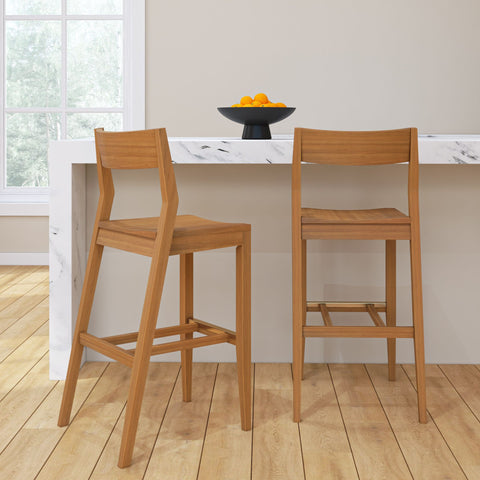 Solid Wood Bar Height Chair - 30