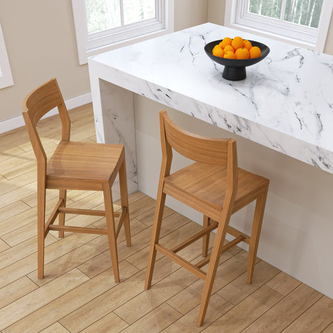 Solid Wood Bar Height Chair - 30