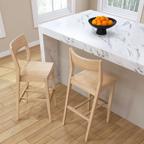 Solid Wood Bar Height Chair - 30