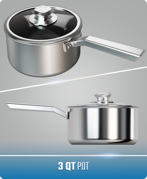 3 Quart Stock Pot | ETERNA Non-Stick | Oberon Series | Dalstrong ©