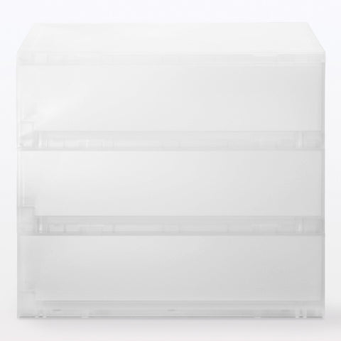 Polypropylene Storage Case Shallow 3 Drawers