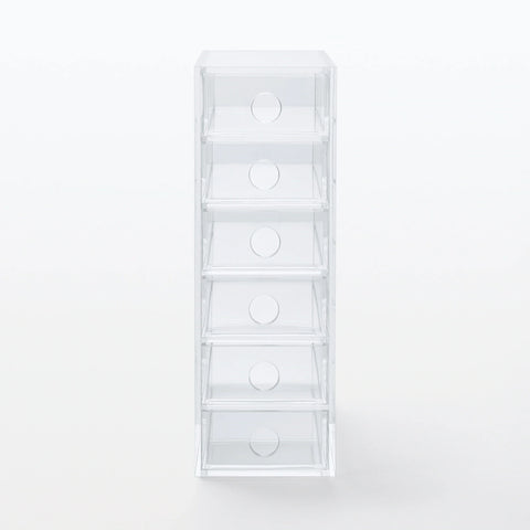 Acrylic Storage 6 Drawers Cubby
