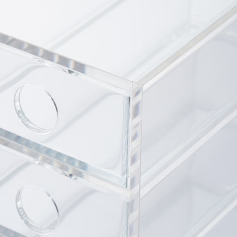 Acrylic Storage 6 Drawers Cubby