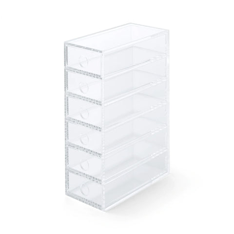 Acrylic Storage 6 Drawers Cubby