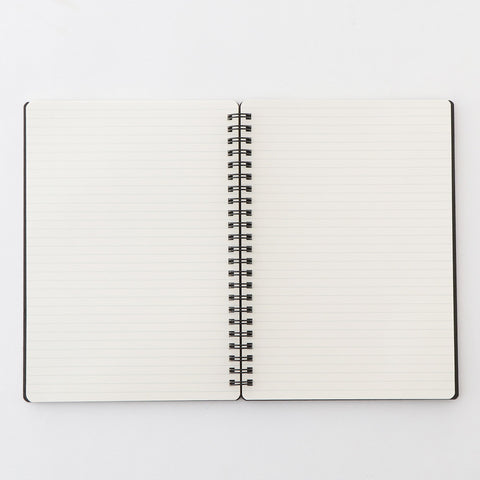 A5 Double Ring Lined Notebook with Strap