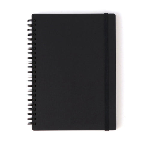 A5 Double Ring Lined Notebook with Strap