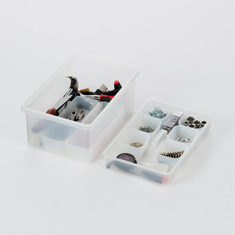 Polypropylene Storage Box Inner Tray (W13.8 x D9.1 x H2.2)