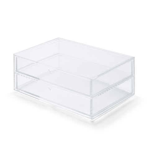 Acrylic Storage Large Case 2 Drawers