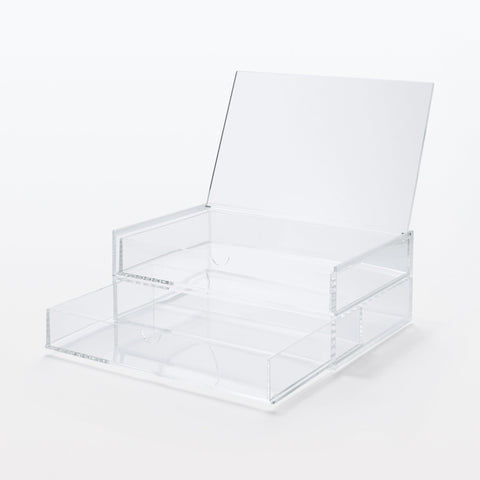 Acrylic Storage Large Case 2 Drawers