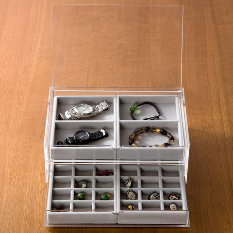 Acrylic Storage Large Case 2 Drawers