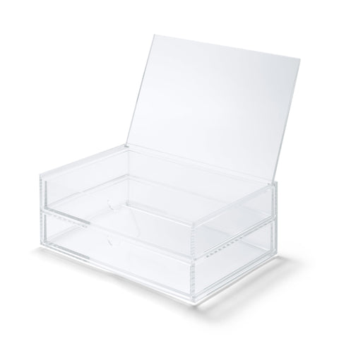 Acrylic Storage Large Case 2 Drawers