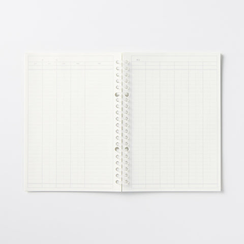 A5 Budget Book Loose Leaf Papers Refill