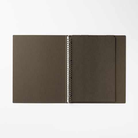 A4 Paper Binder Divider Dark Gray - 30 Holes (5 Pack)