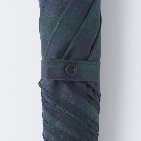 2 Way Foldable Umbrella - Dark Green Check