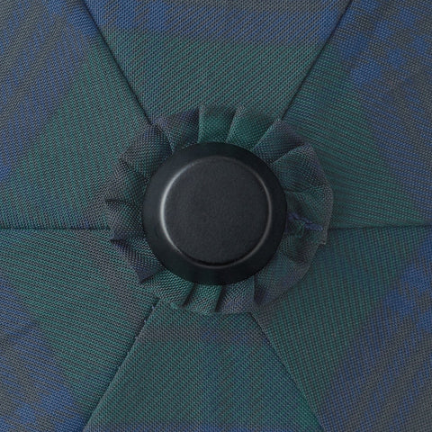 2 Way Foldable Umbrella - Dark Green Check