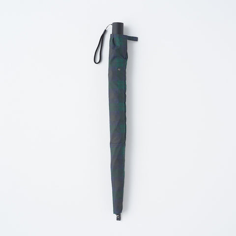 2 Way Foldable Umbrella - Dark Green Check