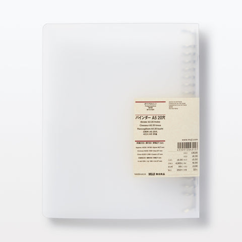 A5 Polypropylene Binder - 20 Ring