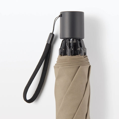 2 Way Foldable Umbrella Beige