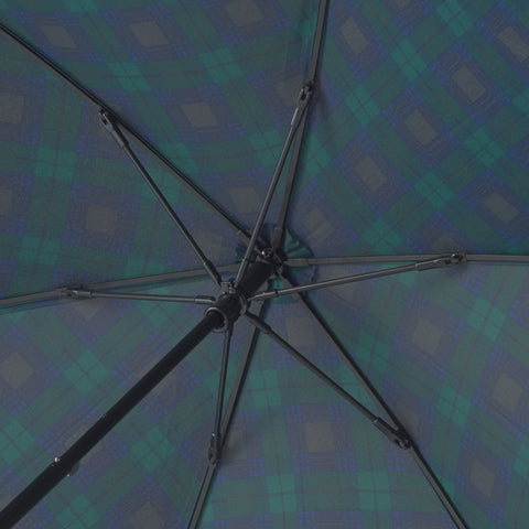 2 Way Foldable Umbrella - Dark Green Check