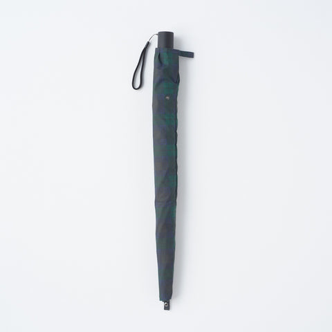 2 Way Foldable Umbrella - Dark Green Check