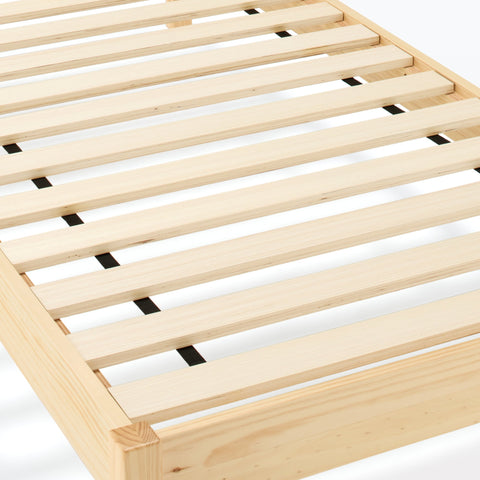 [HD] Pine Wooden Bed - Single