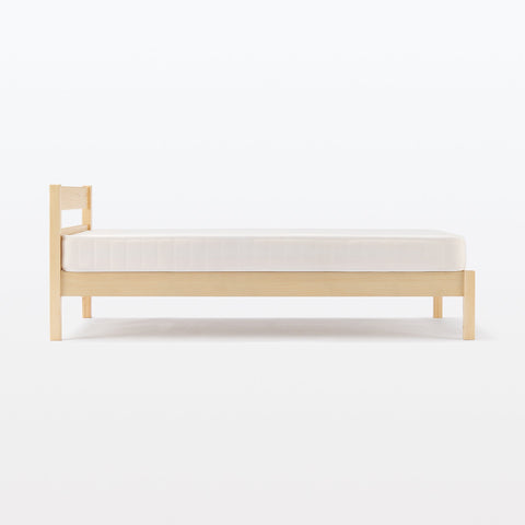 [HD] Pine Wooden Bed - Double