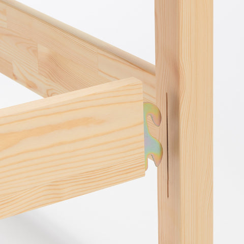 [HD] Pine Wooden Bed - King