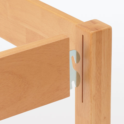 [HD] Rubberwood Wooden Bed - Double