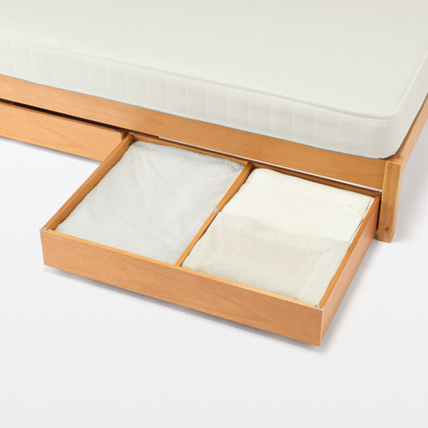 [HD] Rubberwood Wooden Bed - Double