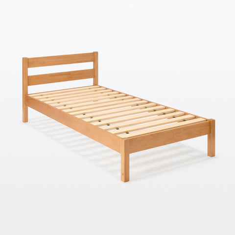 [HD] Rubberwood Wooden Bed - Queen