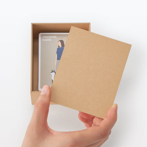 2-in-1 Photo Frame & Trading Card Case - Beige