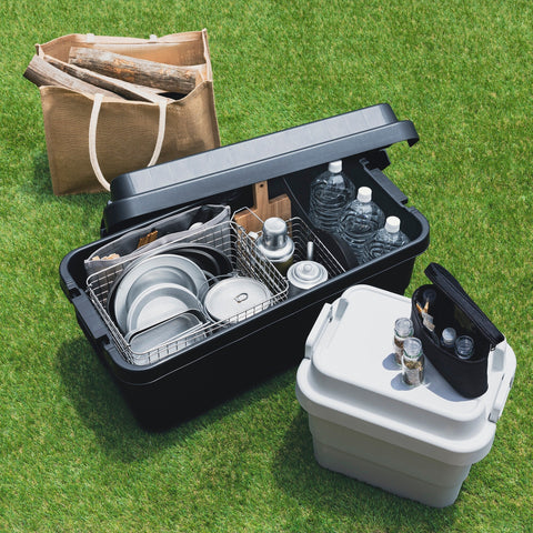 Heavy Duty Polypropylene Storage Box - Dark Gray - Extra Large 18.5 gal