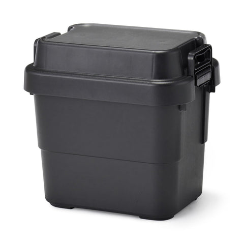 Heavy Duty Polypropylene Storage Box - Dark Gray - Mini 5.8 gal