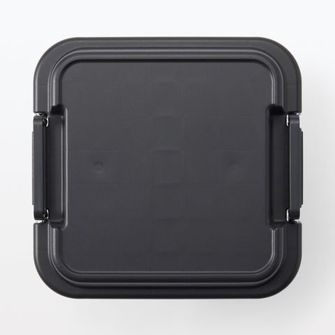 Heavy Duty Polypropylene Storage Box - Dark Gray - Small 7.9 gal